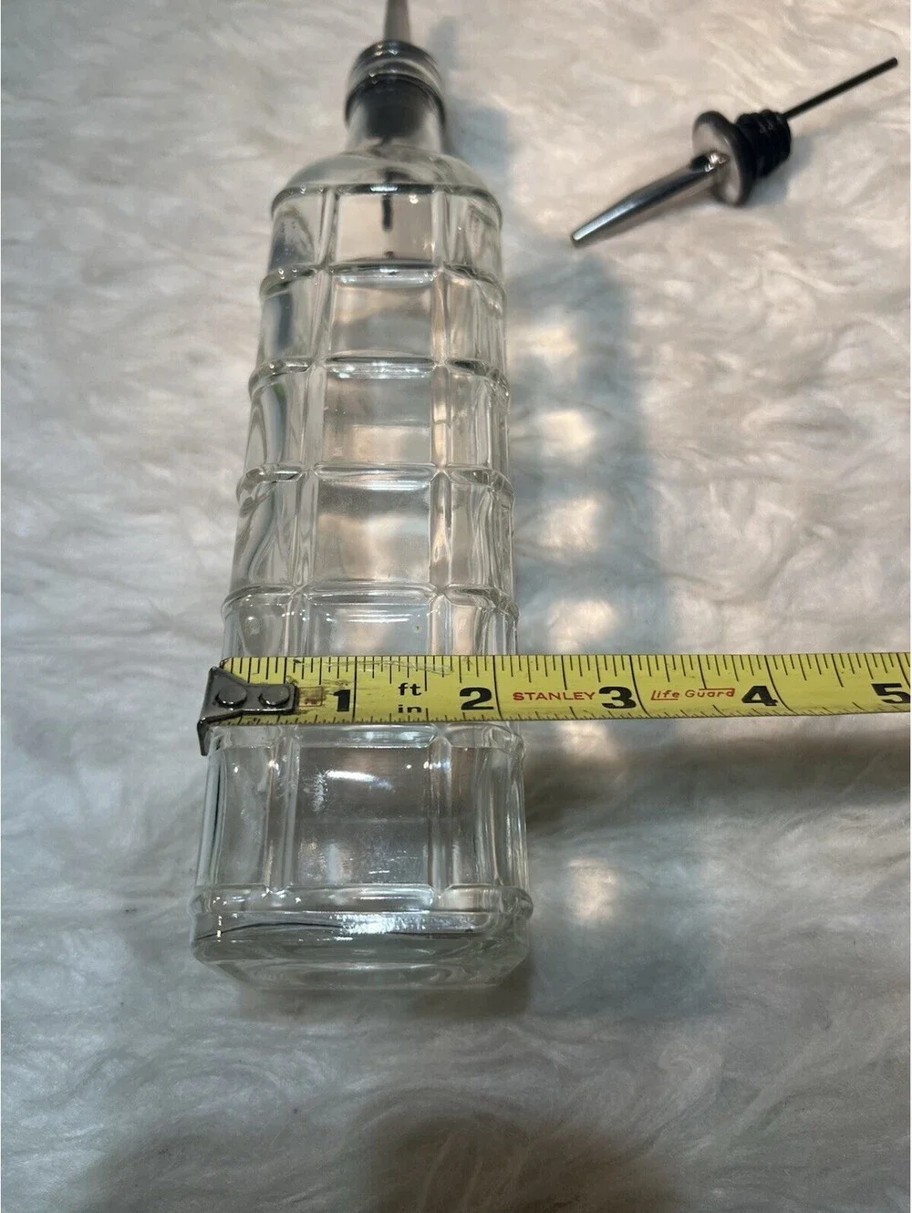 Glass Olive Oil Dispenser Bottle with Extra Pour Spout